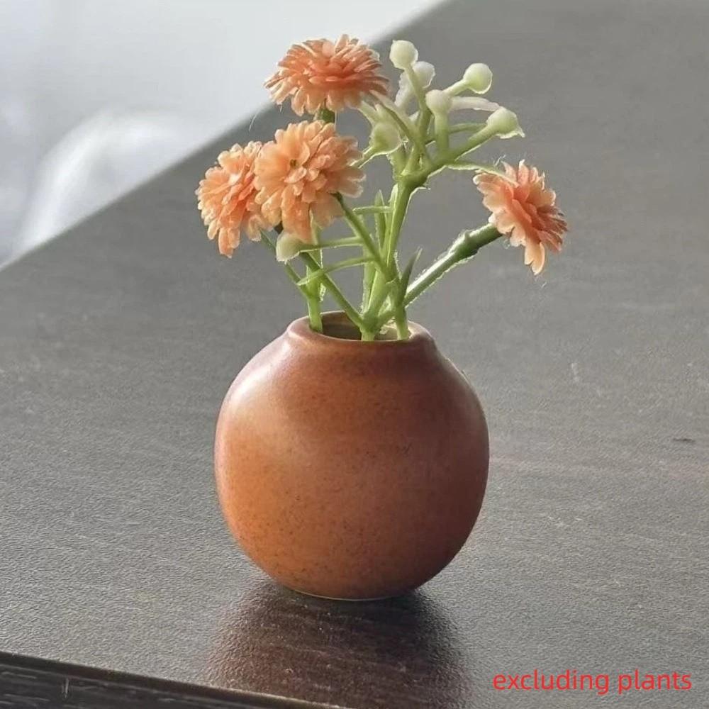 Decorative Mini Ceramic Vase Pastoral Style Vase Refrigerator Magnet Dorm Room
