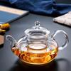 400/600/800/1000ml Heat Resistant Glass Tea Pot,Glass Teapot With Infuser Tea Leaf Herbal Coffee Pot