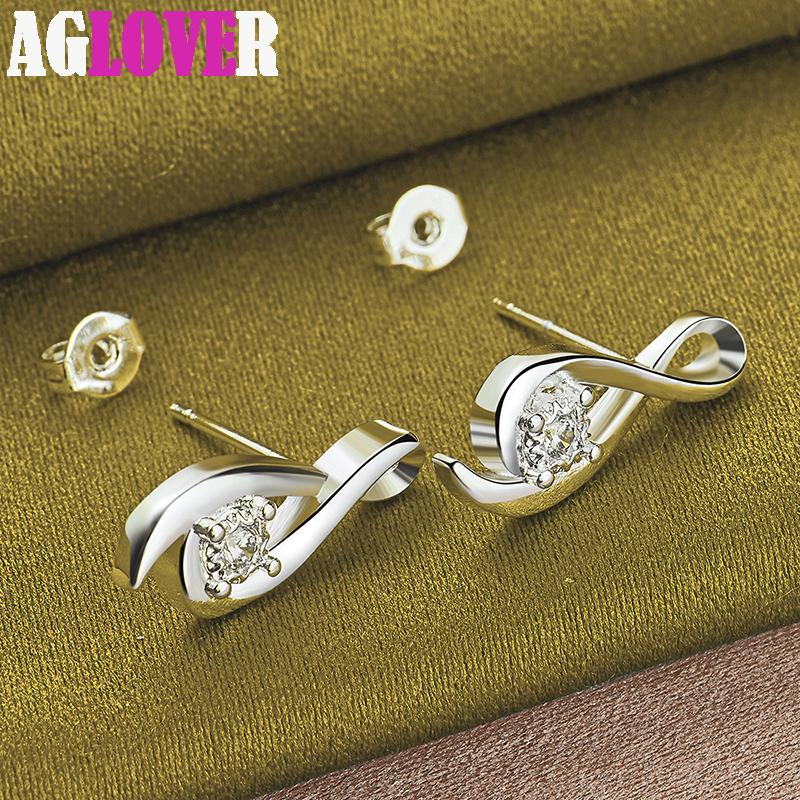 Ювелирные изделия из серебра 925 пробы с цирконами AAA