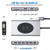 USB C Docking Station 15 in 1 Dual Display Laptop USB Type-C Hub Multiport Adapter Dongle with HDMI VGA USB SDTF Audio PD