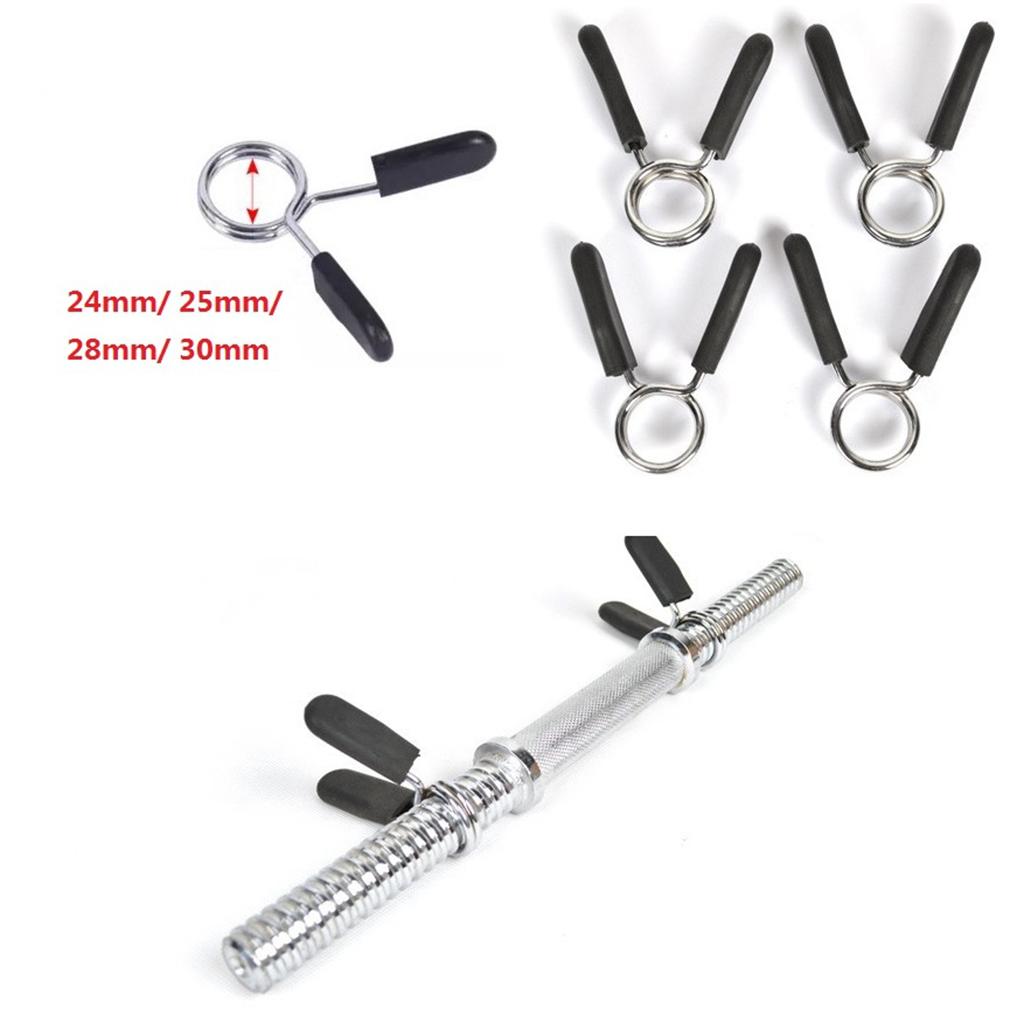 25mm Dumbbell Barbell Spring Clip s Clamps for Weightlifting Strength Training Exercise