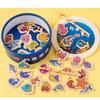Educational Wooden Magnetic Fishing Game For Children Ocean Animal Cognition And Parent-child Interactive Toy