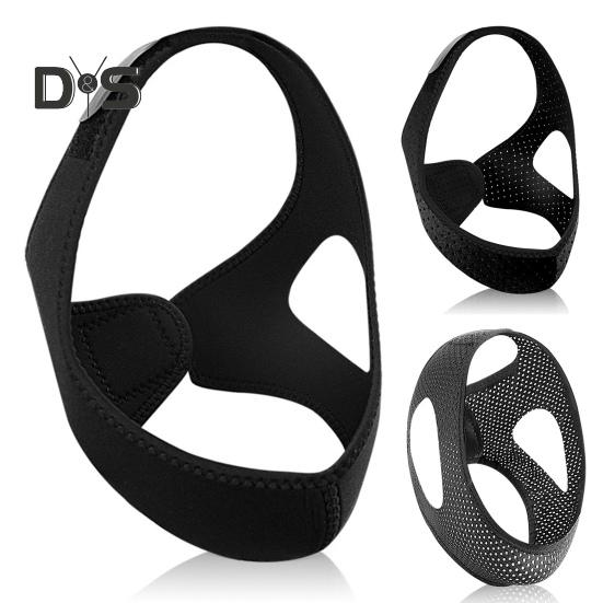 Ремешок для подбородка от храпа, регулируемый, дышащий, удерживающий рот закрытым, универсальный, для мужчин и женщин, средство для сна, ремешок для челюсти от храпа, корректор дыхания