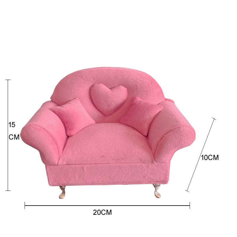 1/6 Sofa Girls and Women JEWELLERY Box, Bedroom Decor Storage Case,Box Organizer, 12 Inch Dolls Action Figures, Sofa for Two People