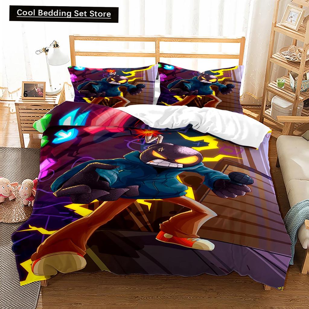 3D Friday Night Funkin Bedding Set Single Twin Full Queen King Size Friday Night Funkin Bed Set Children Kid Bedroom Duvet Cover