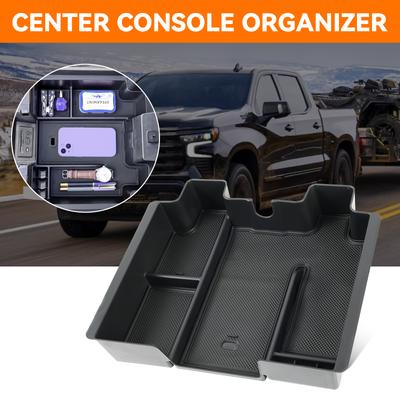 Для Chevy Silverado 1500 GMC Sierra 2500 3500 HD Органайзер для центральной консоли Держатель для перчаток Лоток 2020 2021 2022 2023 2024 2025