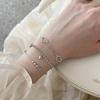 A Free Shipping Love Bracelet Combination Diy Design Sense Fashionable Simple Hollow Heart Bracelet Women
