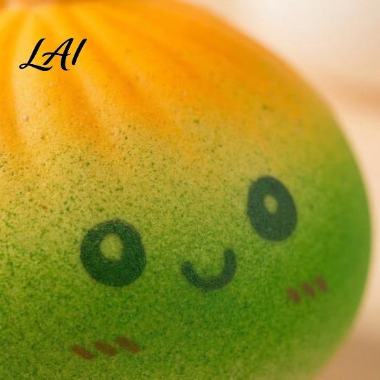 Stress Relief Gadget Rainbow Steamed Bun Fidget Toy Relieving Cartoon Smiling Stuffed Shape Squeeze Simulated Dumpling Dough Ball Office Desk Sensory