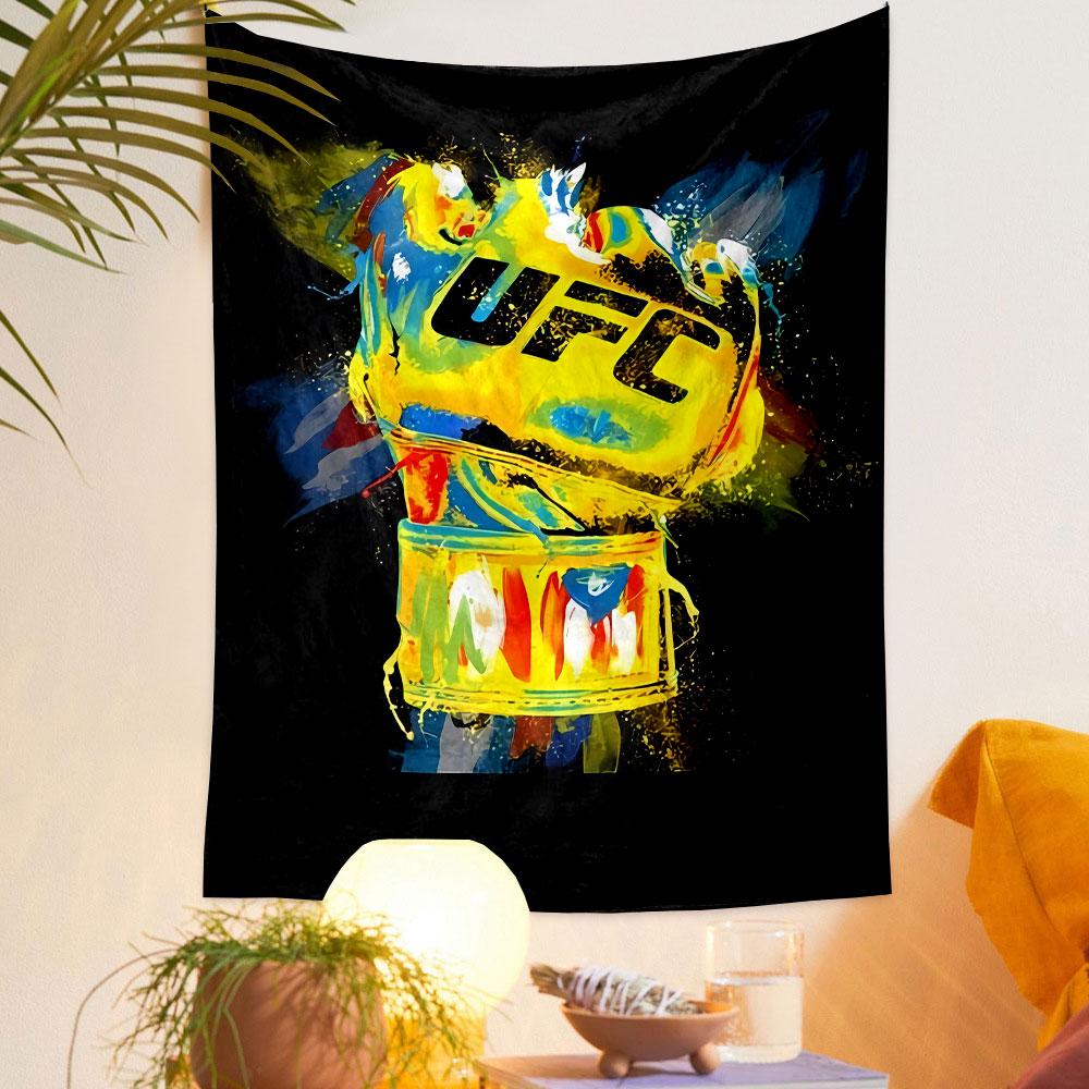 Гобелен UFC для стены, Логотип смешанных единоборств, Настенный декор для спальни, гостиной, общежития