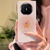 Mate 6 Phone Case Foldable X5 Cover Full Body Protection Anti-drop Slim Matte Red Flower Couple Style Premium