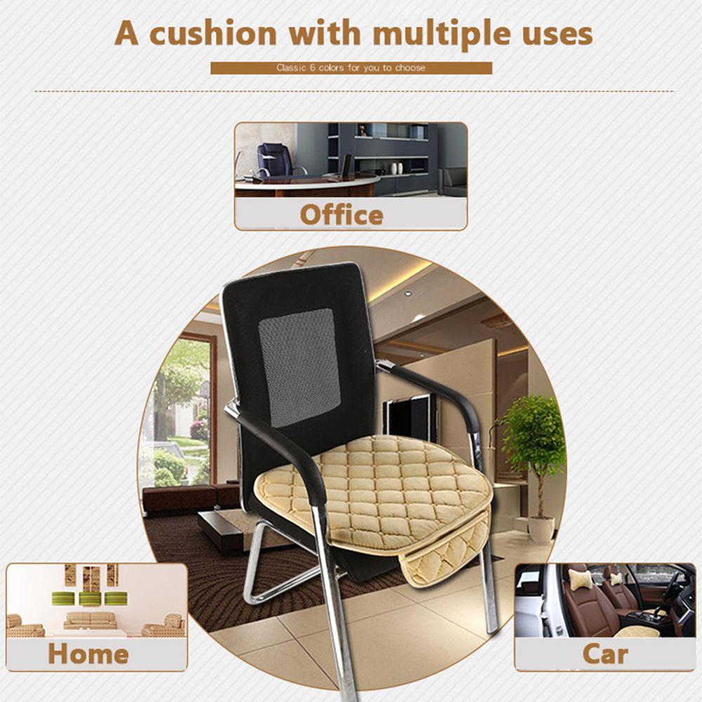 Pad For Car Interior Accessories Wool Plush Car Seat Cover Cushion Anti-slip Auto Protector