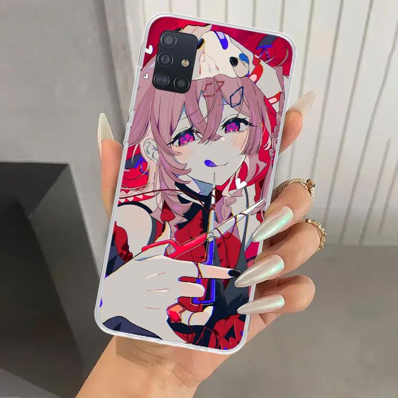 Милый Аниме Девушка INS Чехол для Телефона для Samsung Galaxy A52 A32 A22 A12 A02S A50S A30S A10S Note 20 Ultra 10 Plus S10 A31 A20 A71 A72
