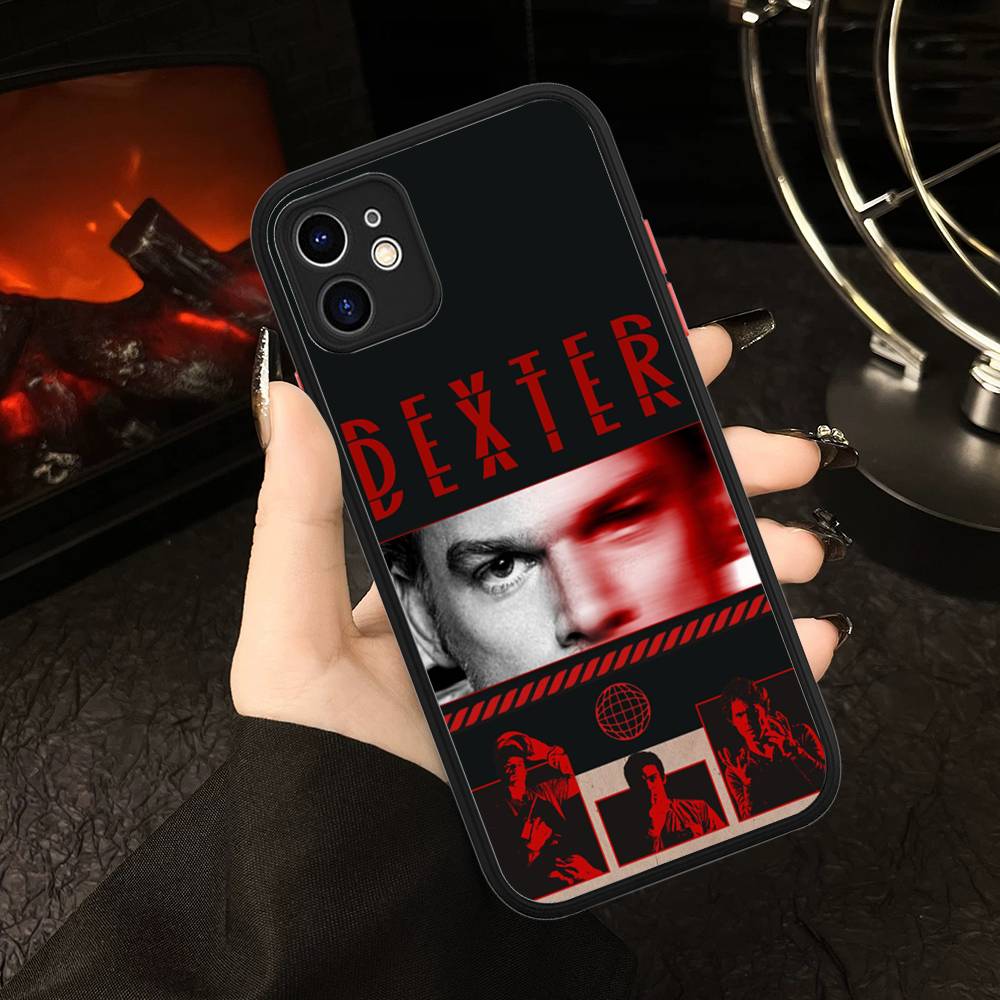 DEXTER Popular Movie Matte Translucent Phone Case For Iphone 16 ProMax 15 14 13 12 11 X XS PRO Plus