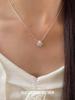 Серебряное ожерелье-ракушка Su Chuang S925 для женщин – Высококачественная универсальная цепочка на ключицу с текстурой гребешка