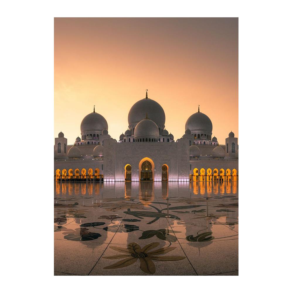 Исламская каллиграфия, холст, картина, Аллаху Акбар, Кааба, священное место, мечеть, плакаты и принты, настенное искусство, декор для гостиной