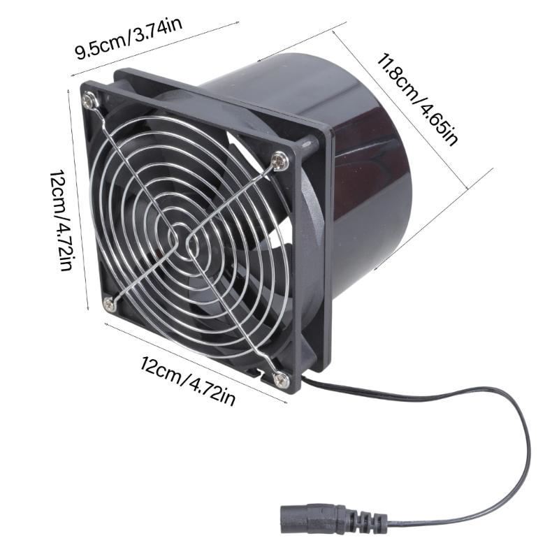 Versatile 12V Solar Exhaust Fan Efficient Cooling for Greenhouses and Attics with Reliable 10W Power Source