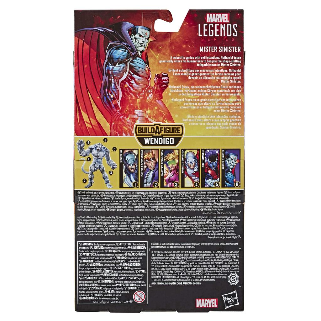 Hasbro MARVEL Marvel Legends Series Action Figure Mister Sinister E6116 Genuine Product X-MEN 6-inch