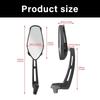 Комплект пластиковых и закаленных стекол Универсальное мотоциклетное зеркало заднего вида для повышенной безопасности при движении задним ходом и широкого угла обзора