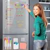 Магнитная доска для сухого стирания Еженедельный планер Магнит на холодильник Напоминание Заметка Сообщение Меню Акриловый график для дома, офиса, школы