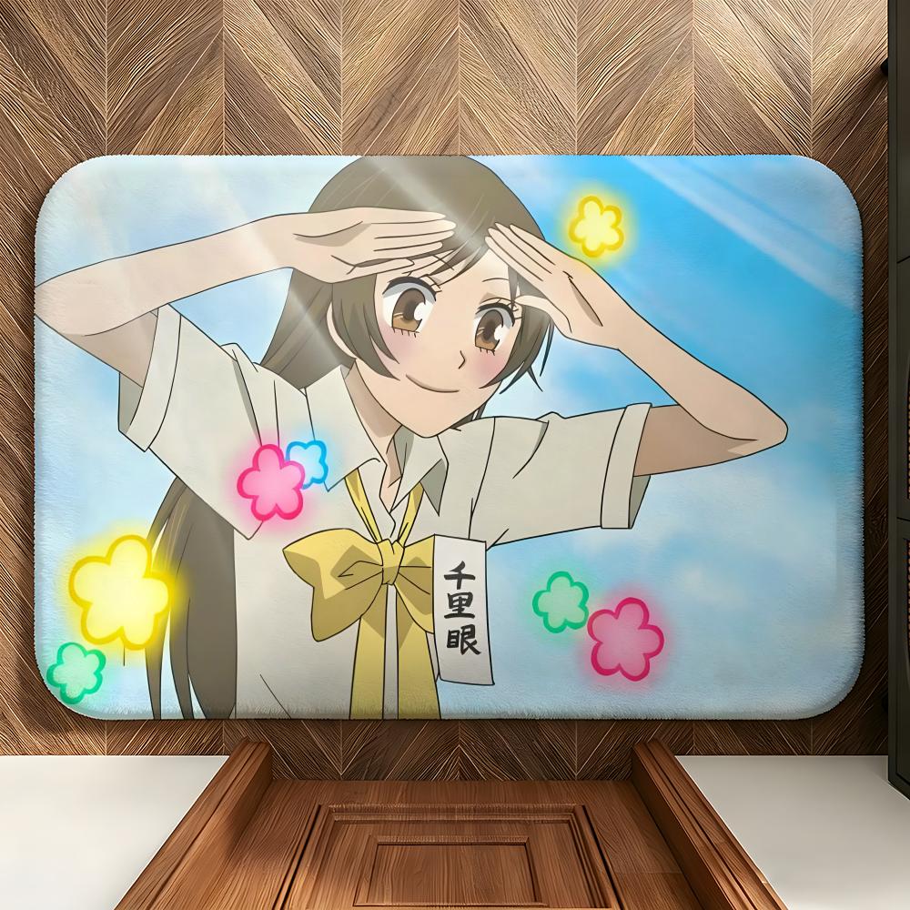 Anime K-Kamisama K-Kiss Floor Mat Soft Flannel Floor Mat Suitable for Entryways, Living Rooms, Bedrooms, and Bathrooms