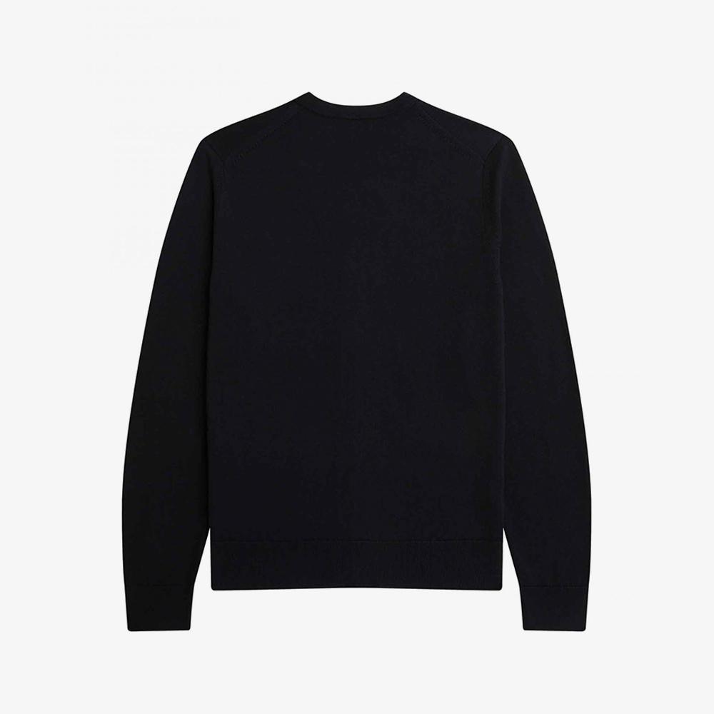 Fred Perry [Baseline] Classic Merino Wool Cardigan - Black Afpm2419551-198