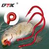 New Invention Size 6#-13# 12pcs/pack High Carbon Steel Fishing Hooks Sharp Barbed Self-reversing Hooks for Carp Fishing