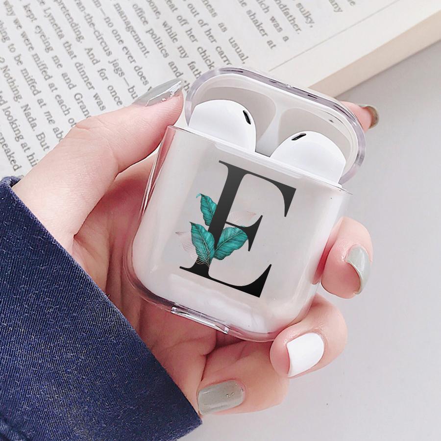 Чехол для AirPods с буквами алфавита для Apple Airpods 3 Pro, беспроводной Bluetooth-гарнитура, защитный чехол, прозрачный чехол для зарядки