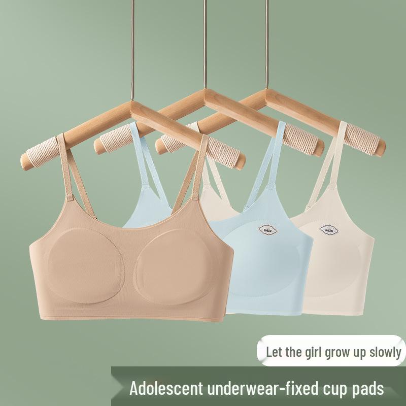 Teenage Seamless Support Camisole Bra for Middle School Girls' Developmental Stage