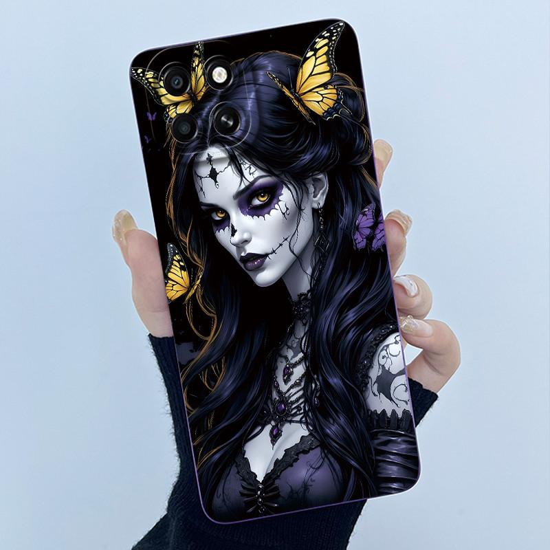 Чехол для Infinix Smart 6 HD Милый Кот Мультяшный Цветок Жидкий Силикон Мягкий ТПУ Ударопрочный Задняя Крышка Чехол для Телефона Smart6 HD X6512