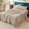 Satin Rayon Bed Sheet 4/3 Pieces Fitted Sheet Flat Bedsheet With Pillowcase 100% Egyptian Cotton 400TC Bed Sheet