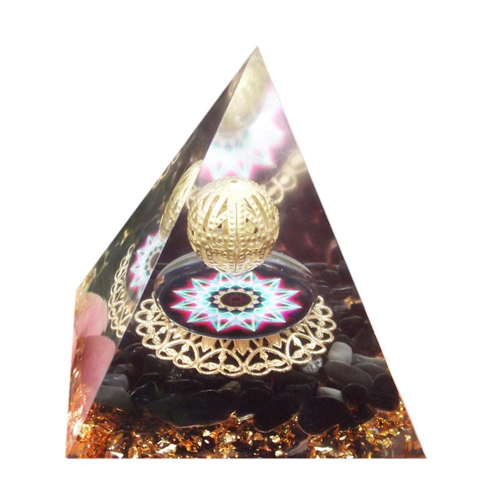 Натуральный кристалл оргонит пирамида символизирует удачу, собирание сокровищ, драгоценный камень, ювелирный подарок