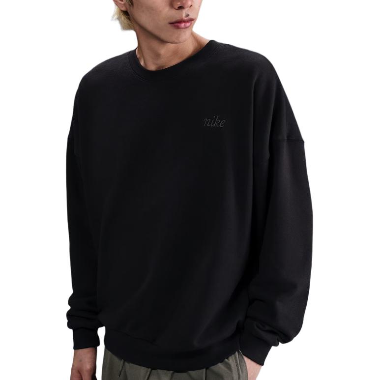 Nike Sweatshirts Men's Black Crew Neck Moderate IB8360-010
