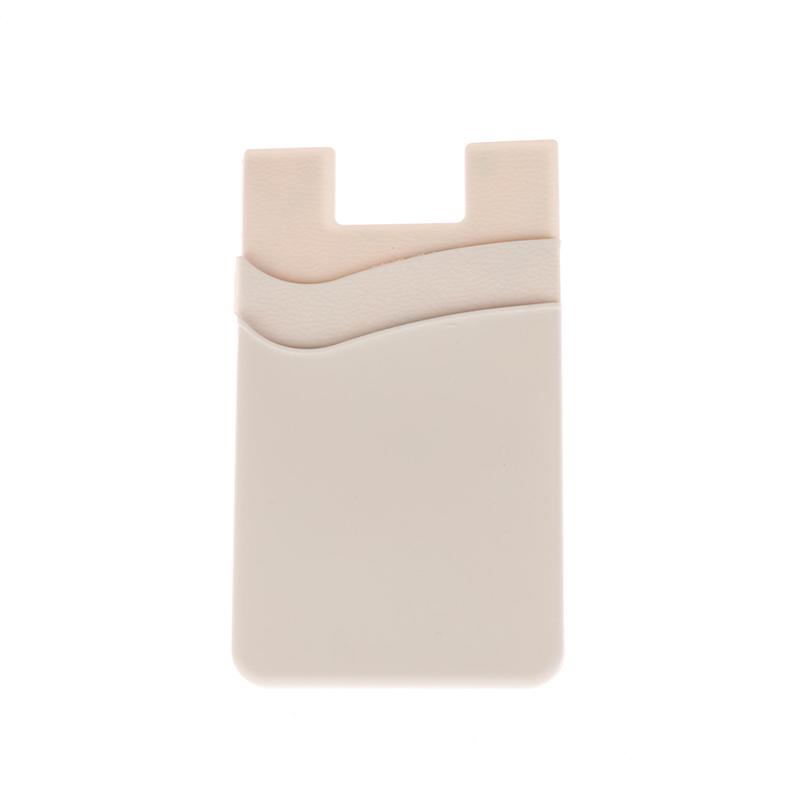 Двухслойный силиконовый чехол для мобильного телефона, карман для карточек, чехол-наклейка, задняя крышка для телефона, карман для удостоверения личности