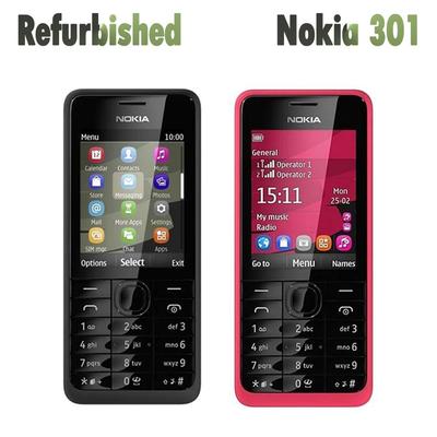 Восстановленный оригинальный мобильный телефон Nokia 301 с одной SIM-картой с 1 SIM