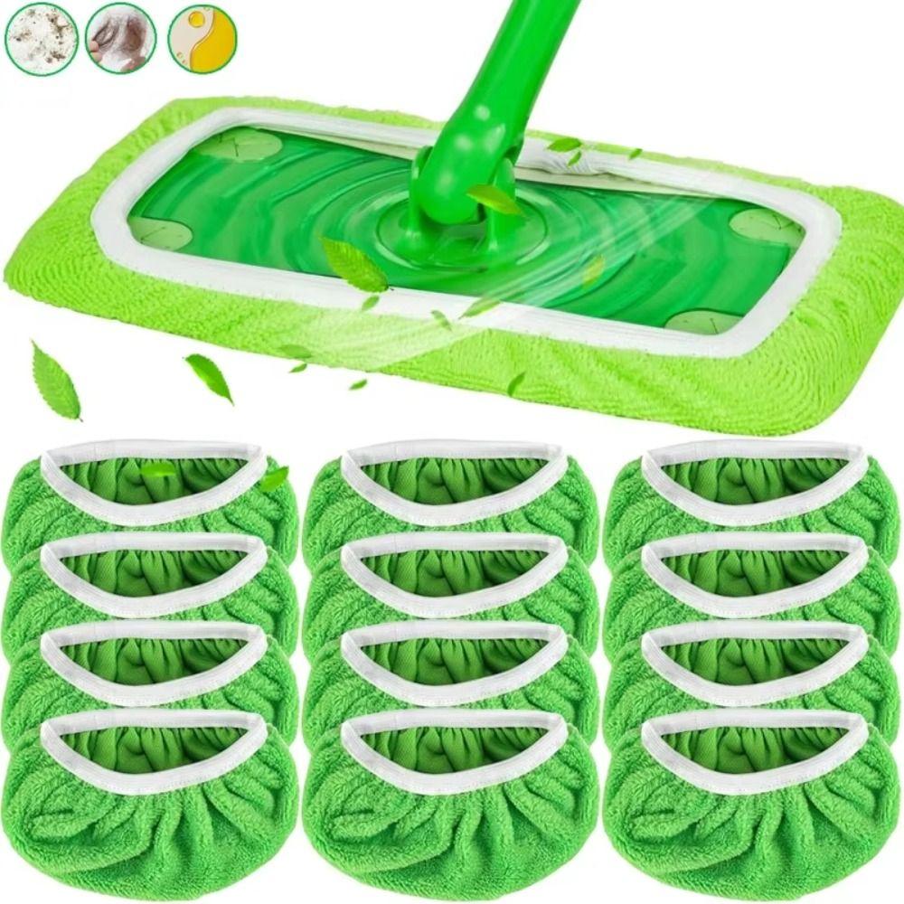 6 шт. Моющиеся сменные салфетки для швабры Swiffer, не оставляющие ворсинок, бытовые