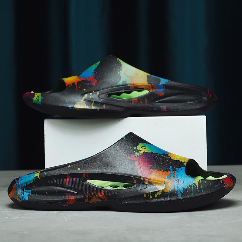 Летние нескользящие износостойкие дышащие повседневные сандалии и тапочки Модные легкие тапочки из ЭВА Пляжная обувь