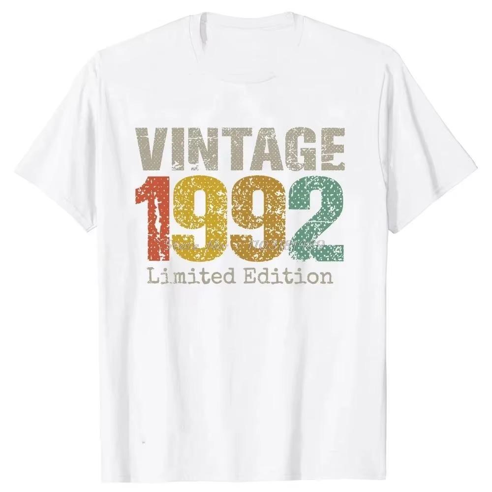 Сделано в 1992 Подарки на день рождения 32 года 32-й подарок на день рождения Футболка Мужская футболка с принтом Мода Короткий рукав Юбилейная футболка Топы