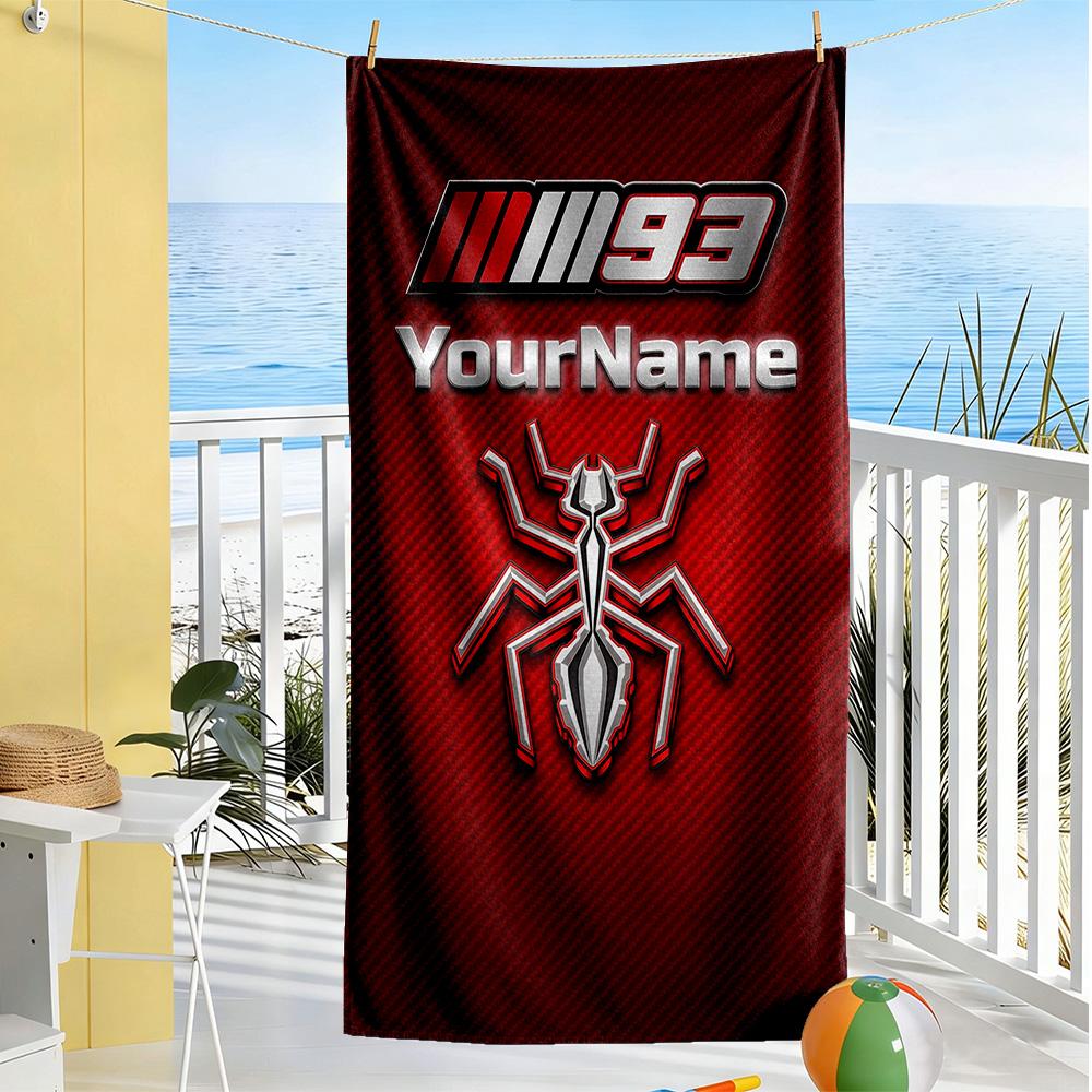 Doctor46 Personalized Name Beach Towel Soft Durable Quickdry For Beach Bathroom Outdoor Swimming Pool Camping Picnic Yoga Diving Vacation Accessories