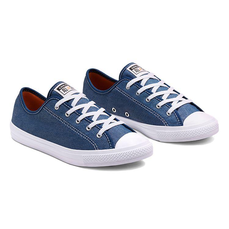 Converse Chuck Taylor All Star Dainty Повседневные Низкие Кеды из Канваса Женские Кроссовки Синие 567872C