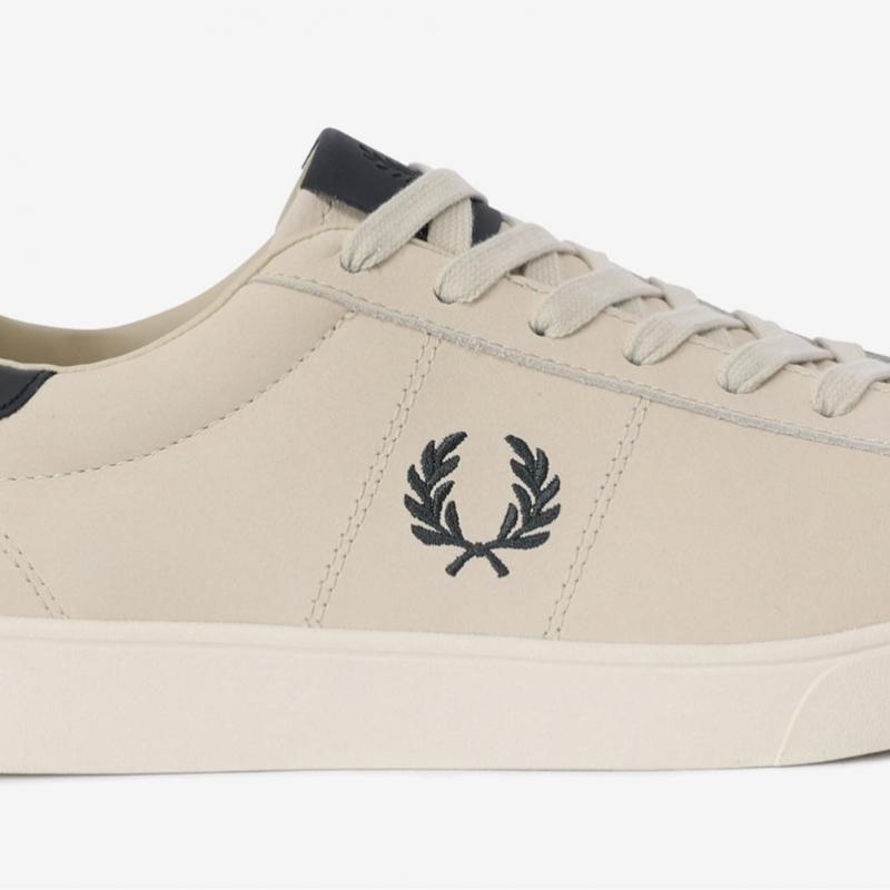Fred Perry Мужские кроссовки из слоновой кости, кожаные, Sfpm2438315 X64