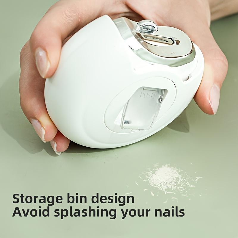 Электрические щипчики для ногтей и полировщик 2 в 1 с зарядкой от USB и светодиодной подсветкой для салонного маникюра на дому