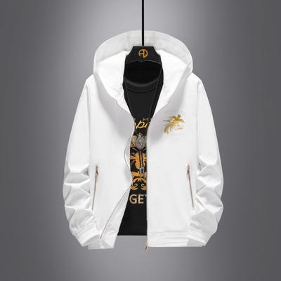 Мужская новая зимняя бейсбольная куртка с капюшоном, вышитая молодежная модная куртка