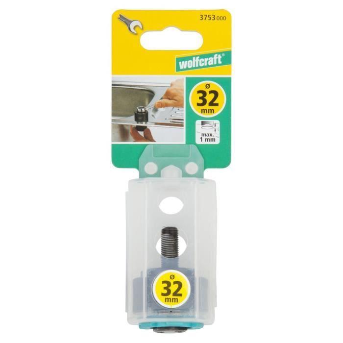 Wolfcraft - 1 резак для мойки из нержавеющей стали ø 32