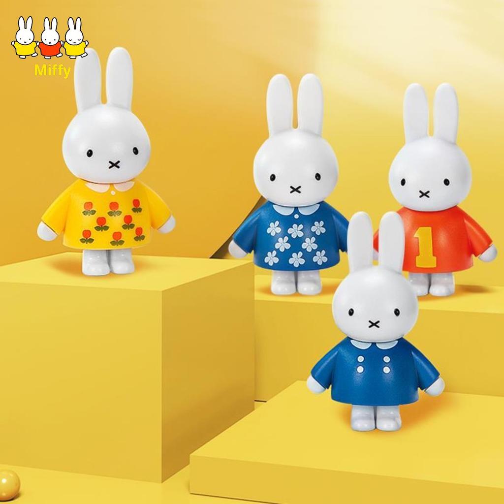 Kawaii Miffy Rabbit Doll Creative and Cute Little Rabbit Figurine Cartoon and Anime Accessory Toy Figurine Trendy Gift Girl