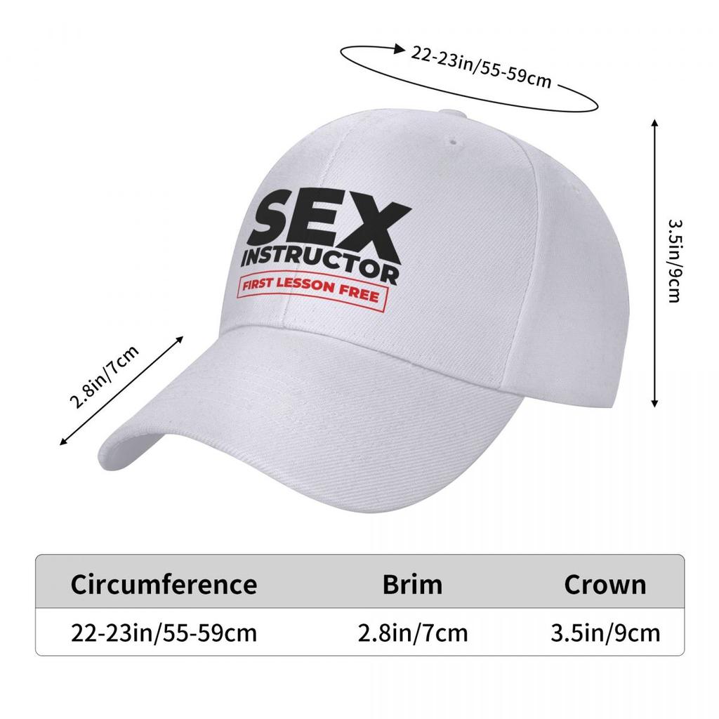 Sex Instructor Baseball Cap for Unisex Women Adjustable Dad Hat Summer Streetwear Snapback Hats