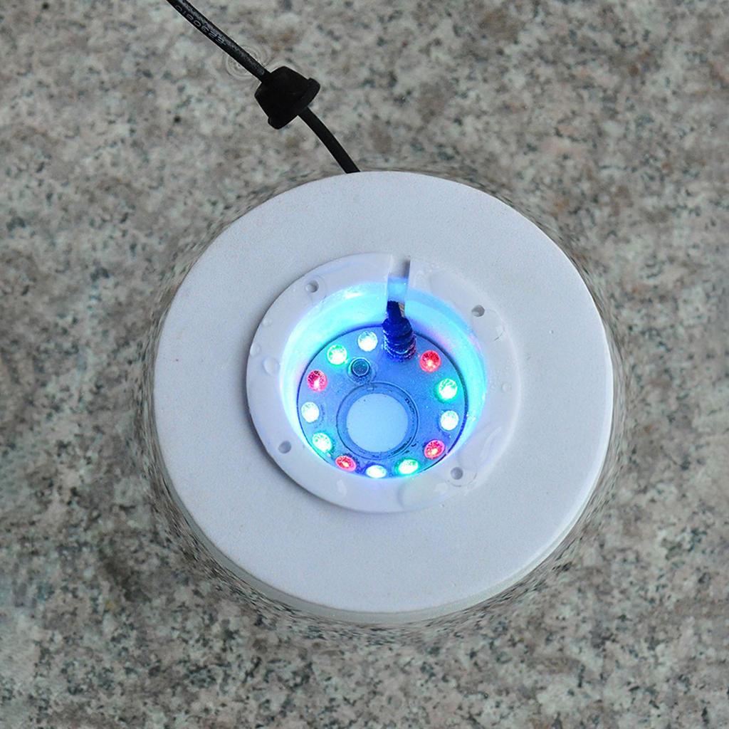 Mist Plastic Aquarium Reptile Pet LED Colorful Lighting Sprayer Humidifier for Amphibians