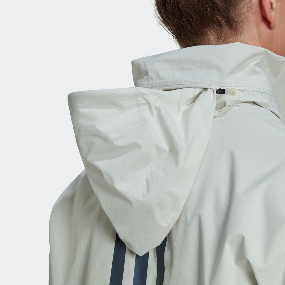 adidas Куртка Myshelter Solid Logo Printed с застежкой-молнией и воротником-стойкой, с длинными рукавами, унисекс, алюминиевая куртка HC6269