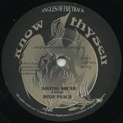 7-дюймовая пластинка DIXIE PEACH - Digital Sound / Digital Dub KTS005 Know Thyself 2013 UK Регги, Ска и Даб