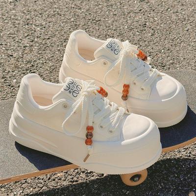 2025 Стиль колледжа Bangnai Универсальные туфли кэжуал на толстой подошве с круглым носком XY-A666