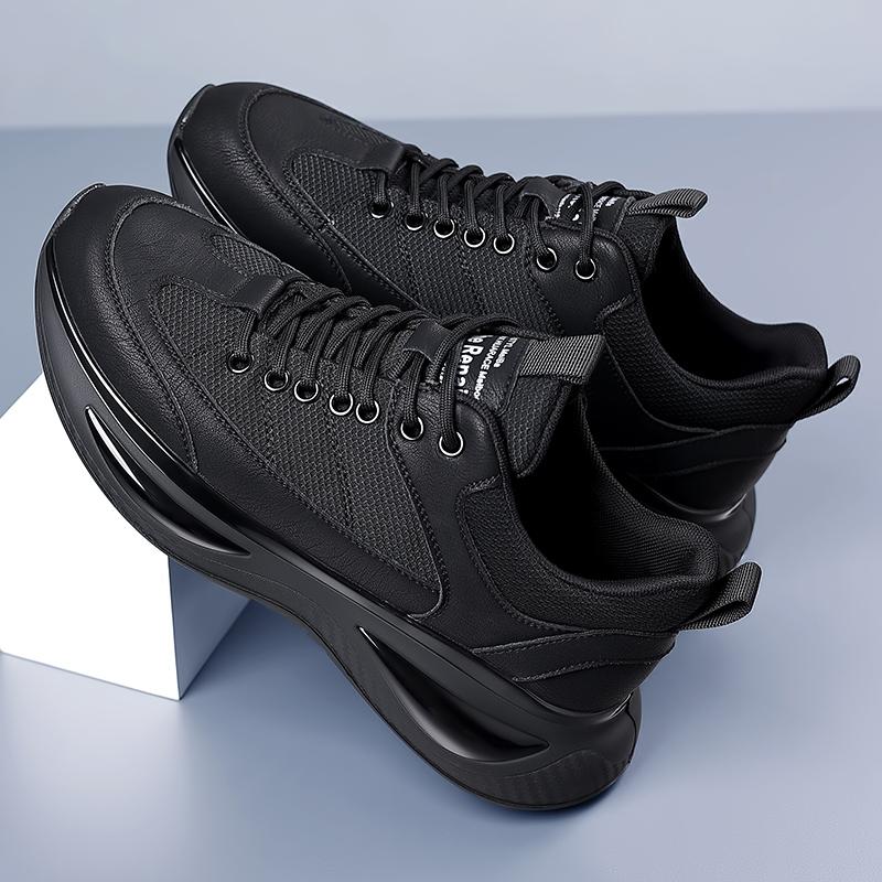Стильные мужские повседневные кожаные туфли, легкие мужские кроссовки, нескользящие мужские кроссовки со шнуровкой, мягкие, сверхлегкие треккинговые туфли
